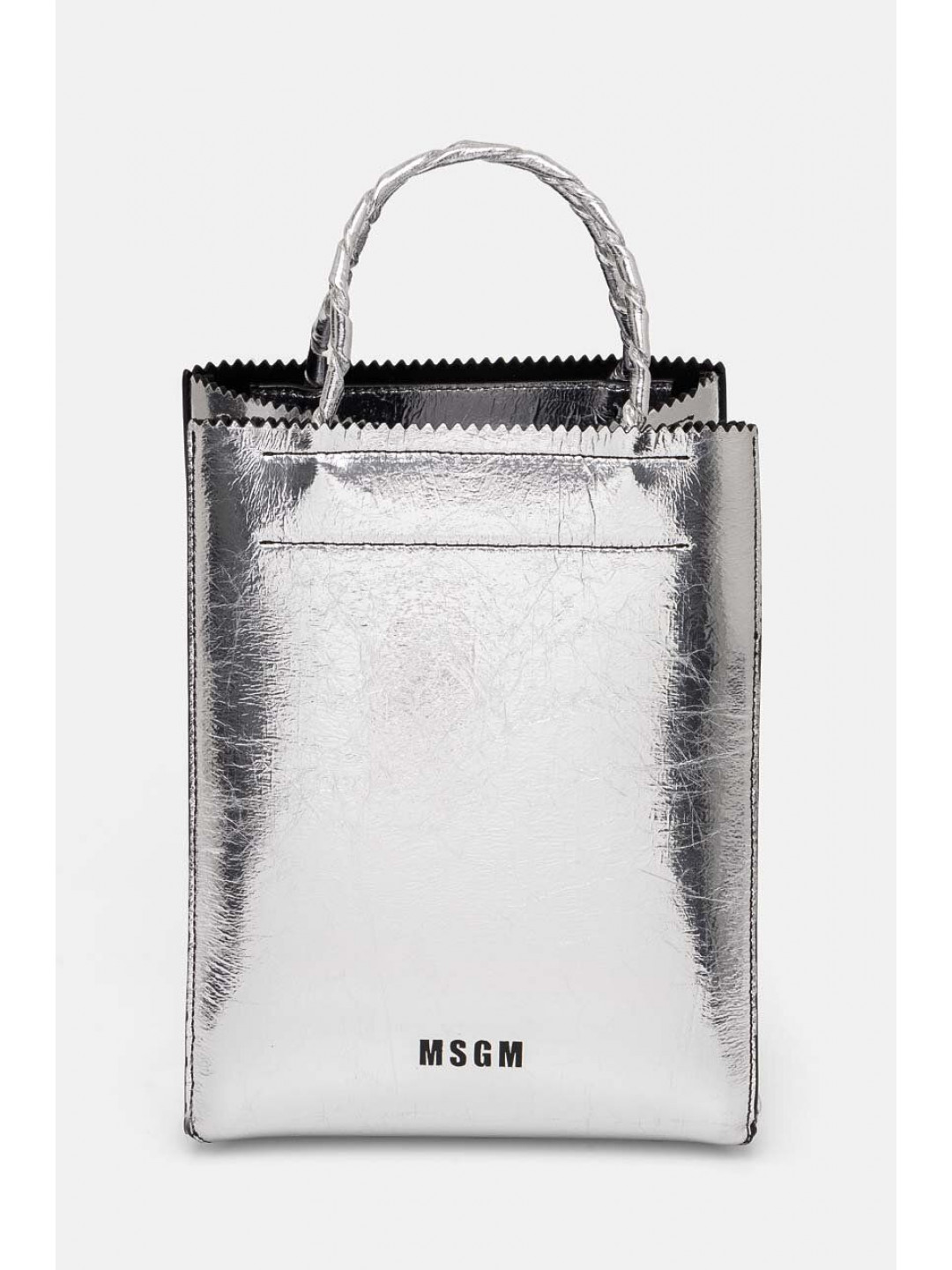 Kabelka MSGM stříbrná barva 3741MDZ11 789